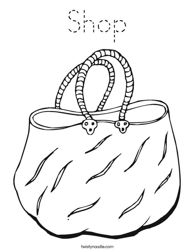 Shop Coloring Page
