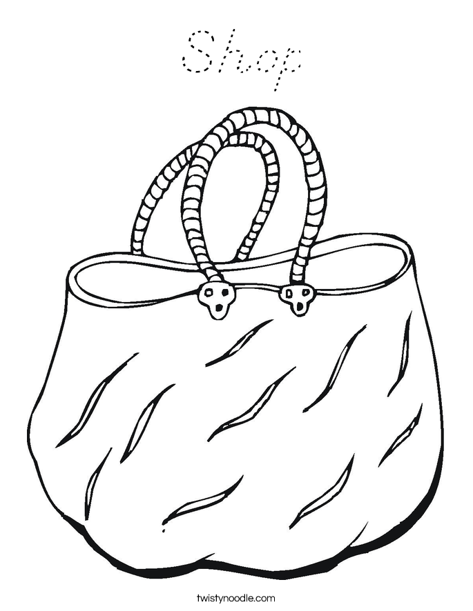 Shop Coloring Page