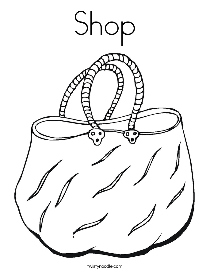 Shop Coloring Page