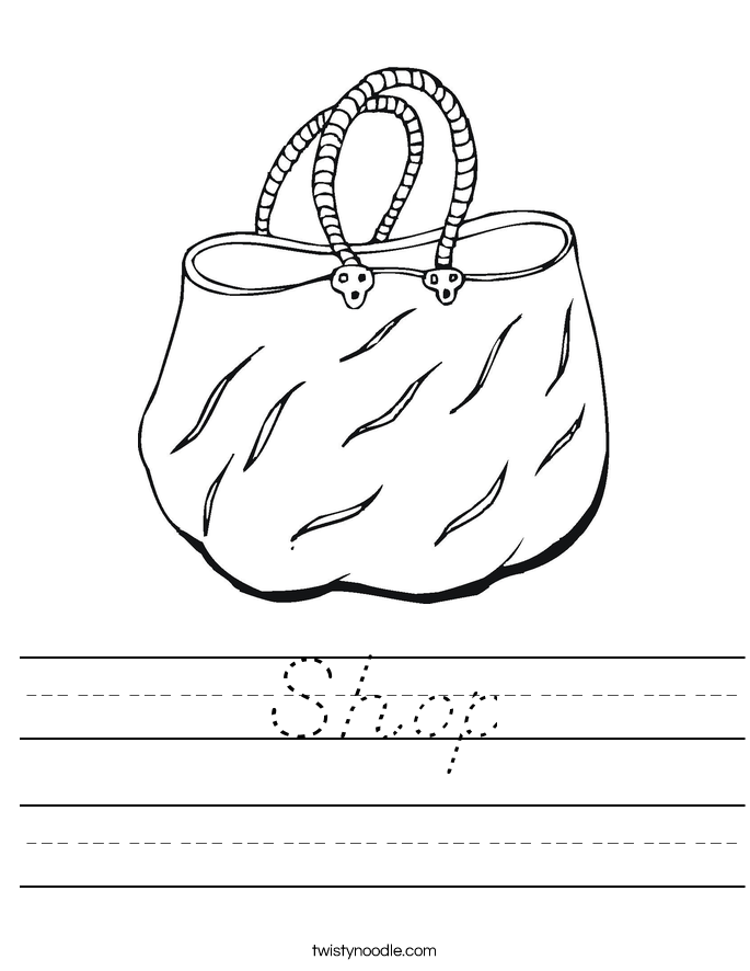 Shop Worksheet