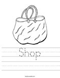Shop Worksheet
