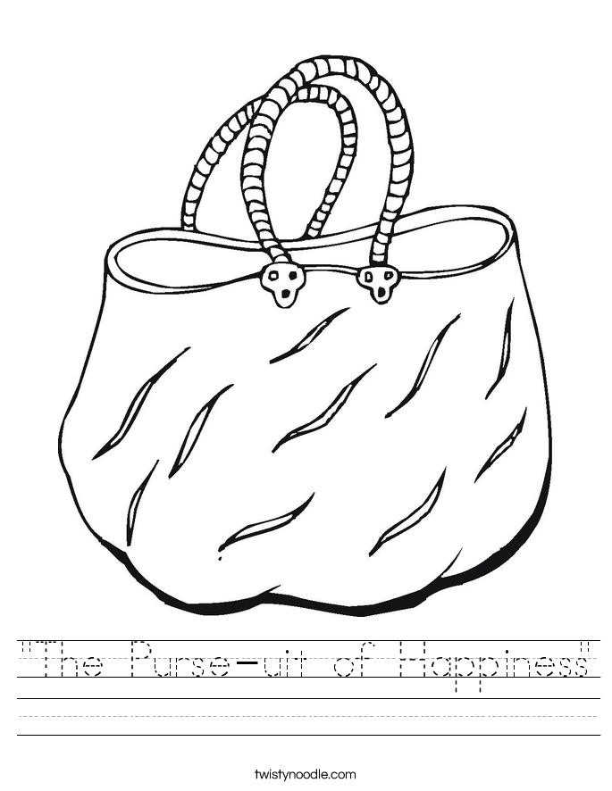 "The Purse-uit of Happiness" Worksheet