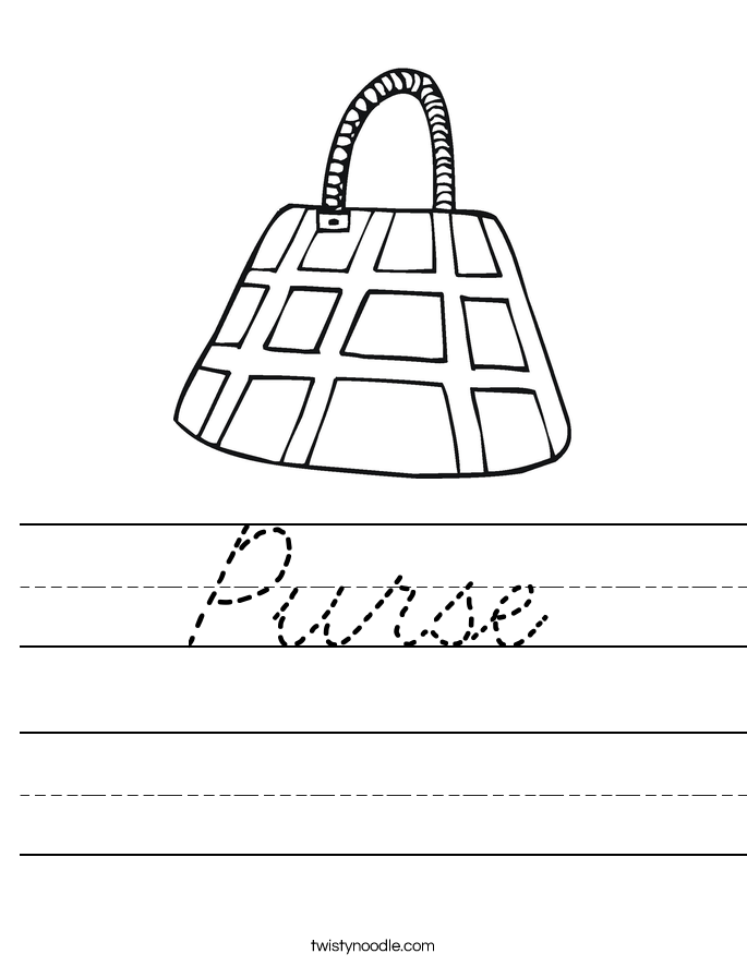Purse Worksheet