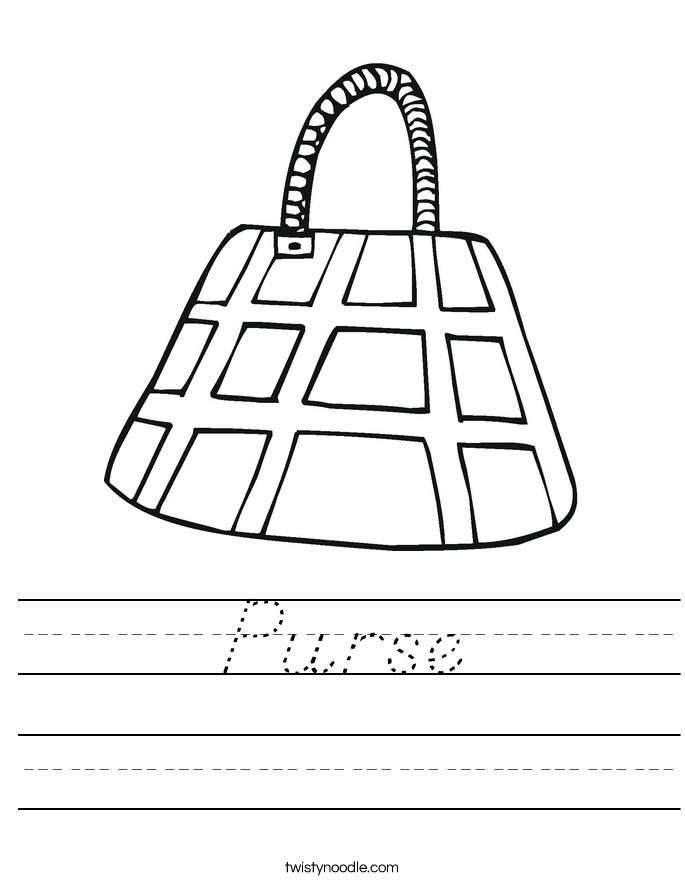 Purse Worksheet