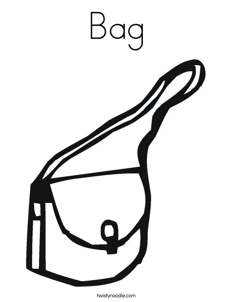 bag coloring page twisty noodle