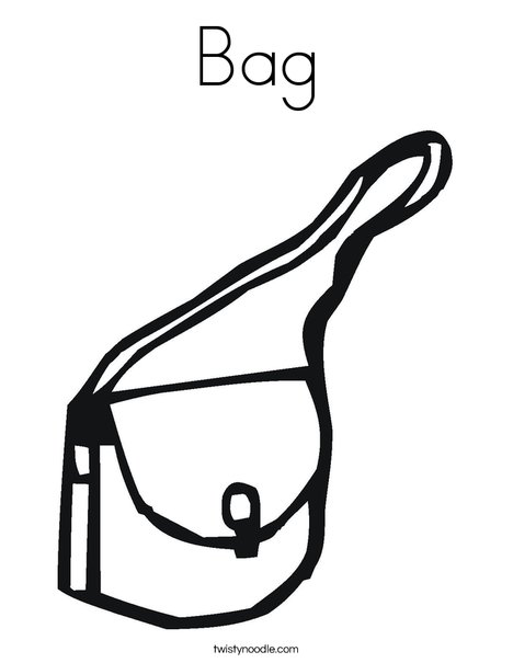 Purse Coloring Page