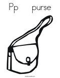 Pp     purseColoring Page