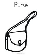 Purse Coloring Page