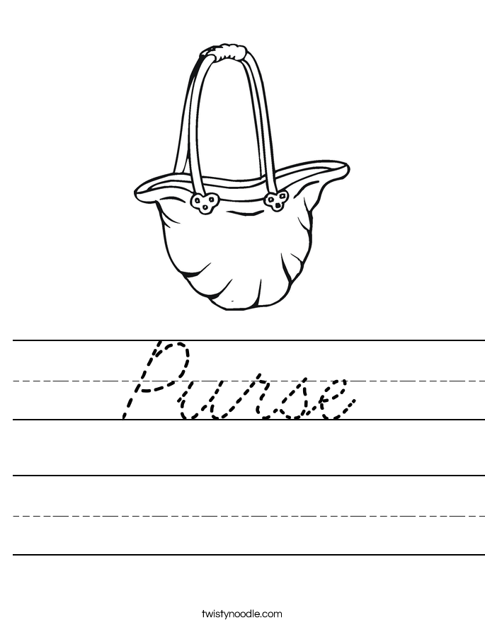 Purse Worksheet