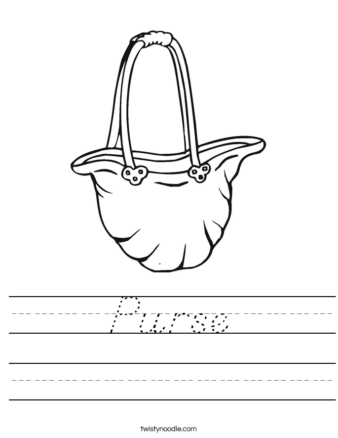 Purse Worksheet