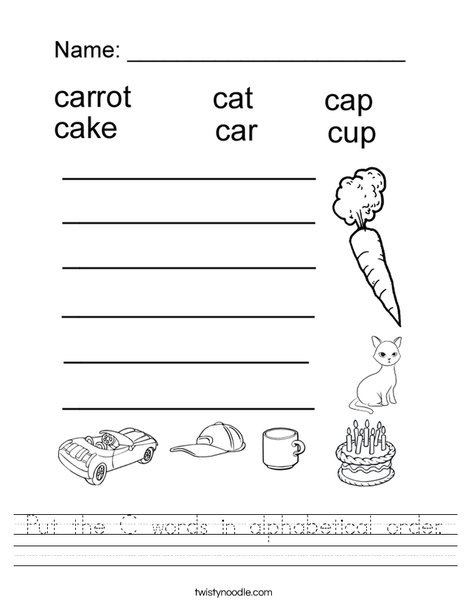 put these words in alphabetical order worksheets best of alphabet