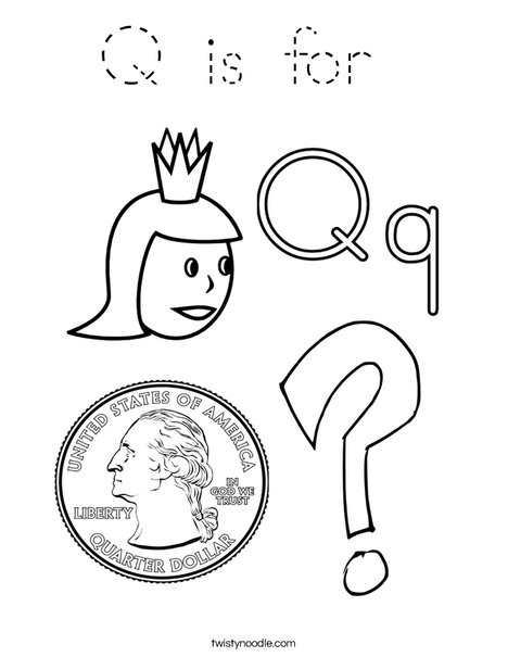 Q is for Coloring Page