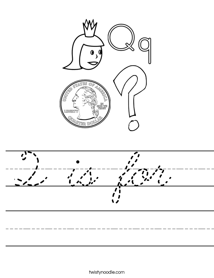 Q is for  Worksheet