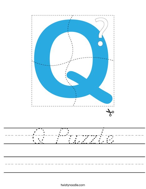 Q Puzzle Worksheet