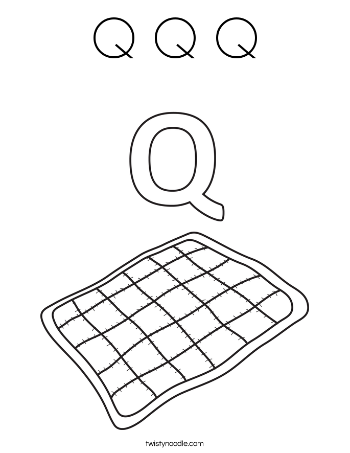 Q Q Q Coloring Page