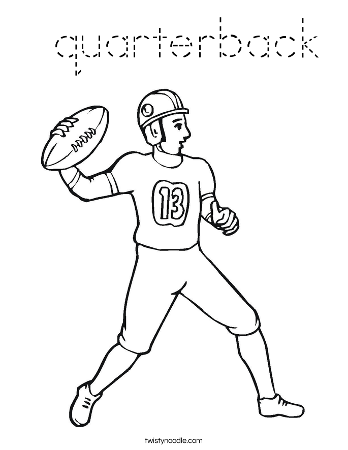  quarterback Coloring Page