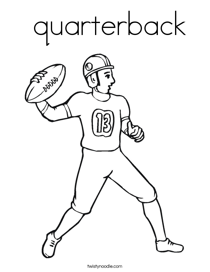  quarterback Coloring Page