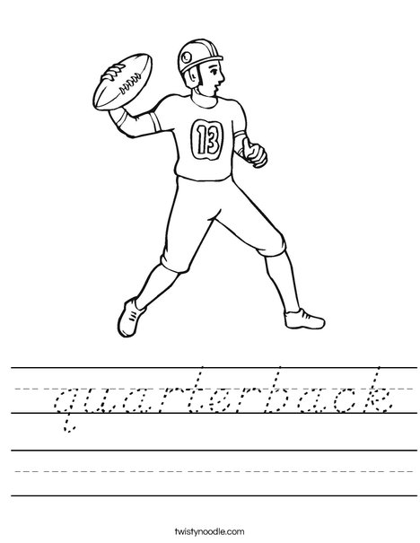 Quarterback Worksheet