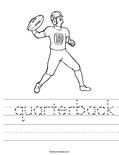  quarterback Worksheet
