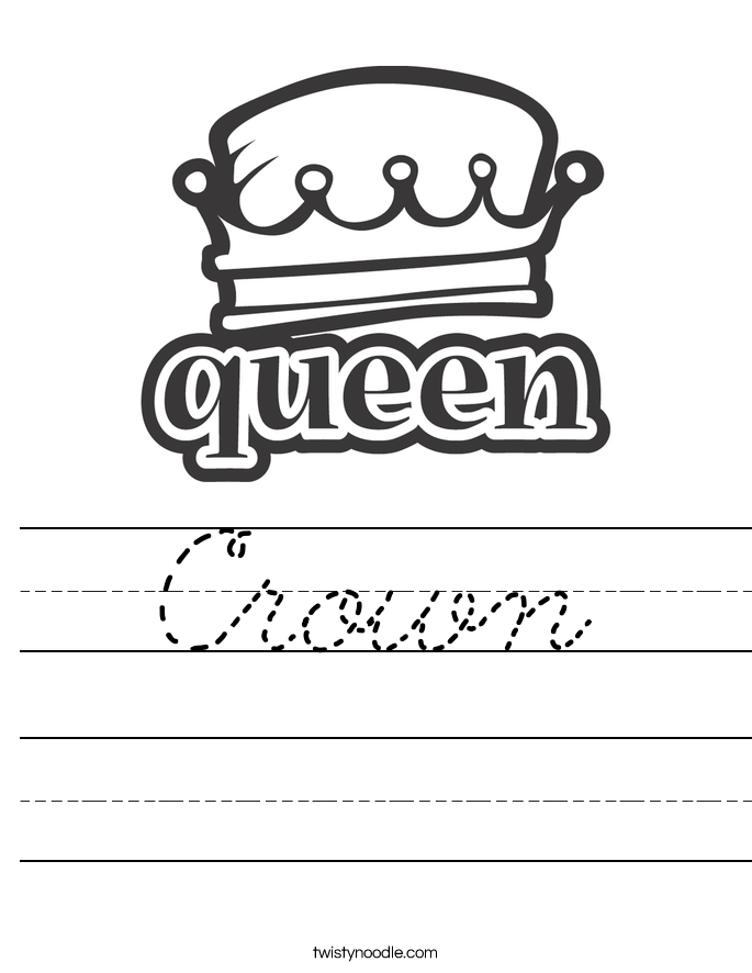 Crown Worksheet