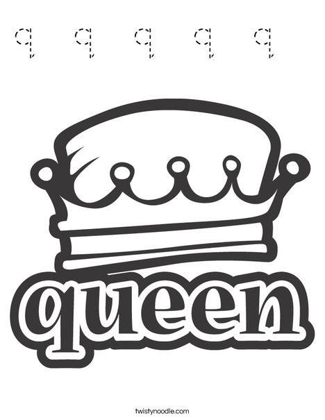 Queen Coloring Page