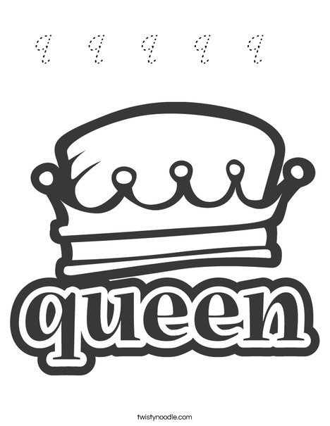 Queen Coloring Page