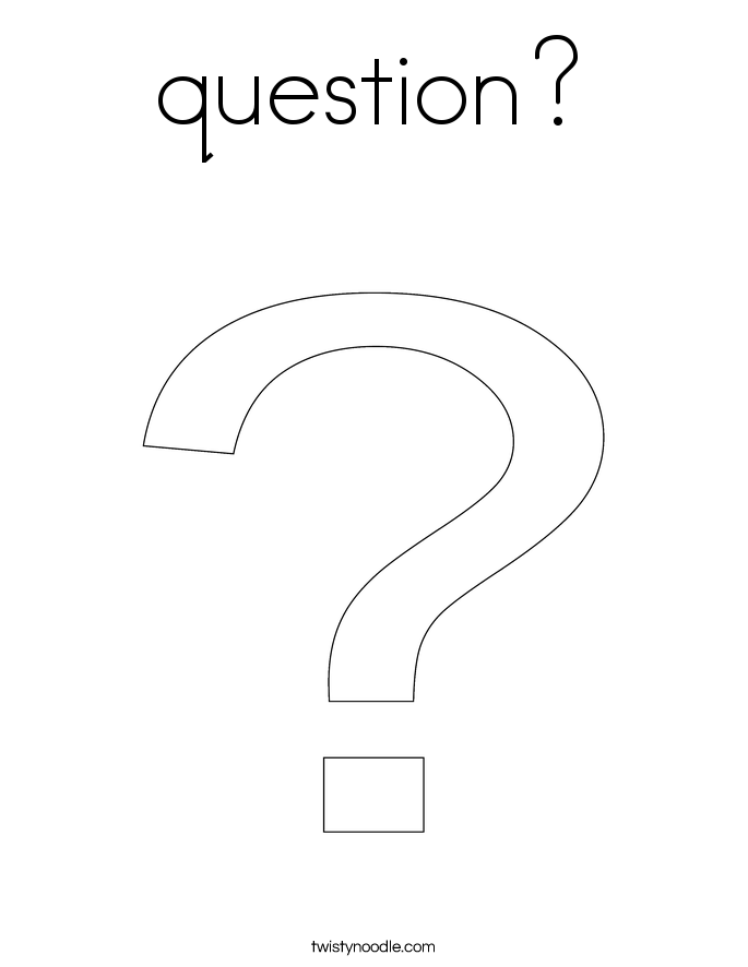 question? Coloring Page