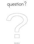 question? Coloring Page
