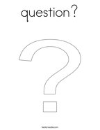 question Coloring Page