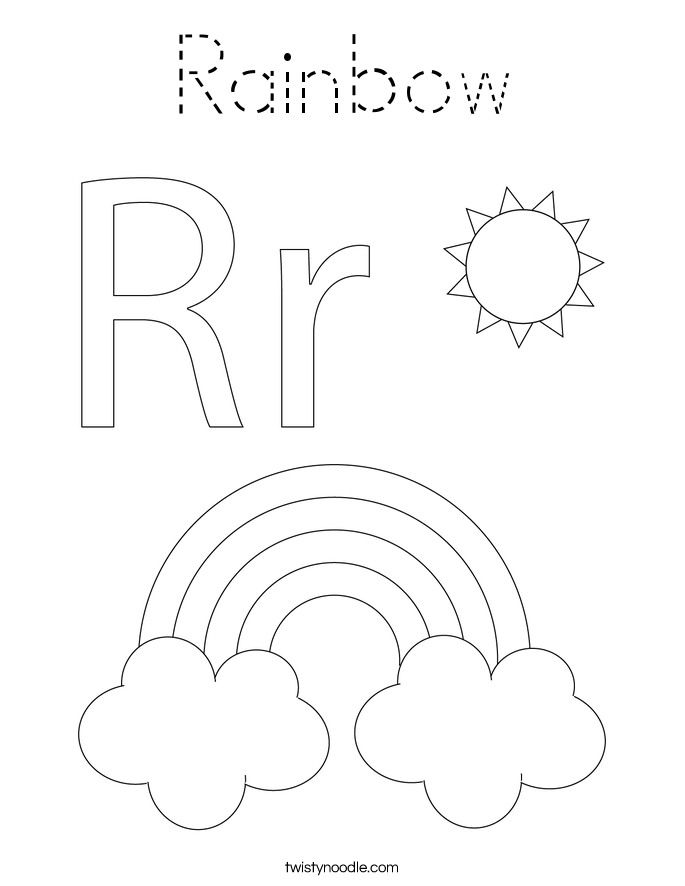 Rainbow Coloring Page