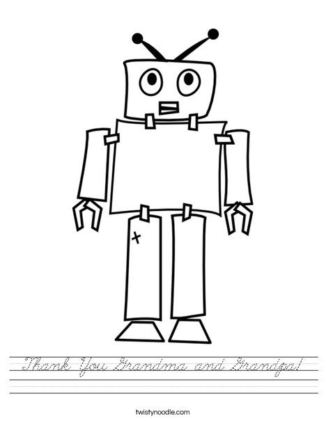 R is for Robot Worksheet