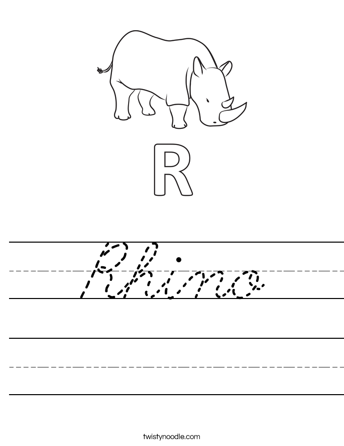 Rhino Worksheet