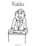 Rabbi Coloring Page