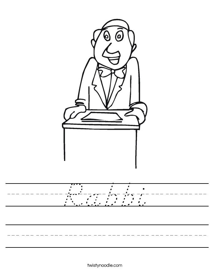 Rabbi Worksheet