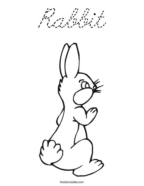 Rabbit Coloring Page