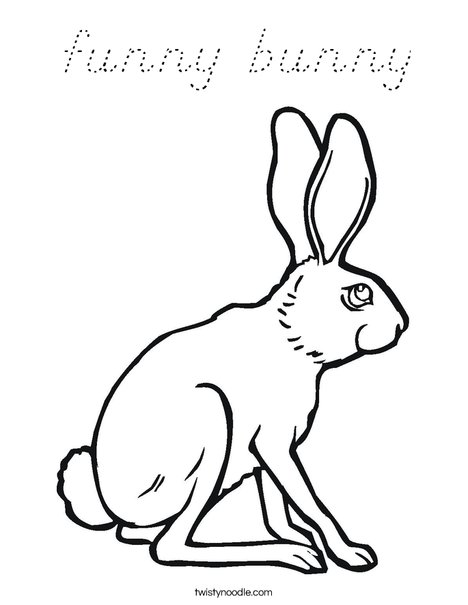 Hare Coloring Page