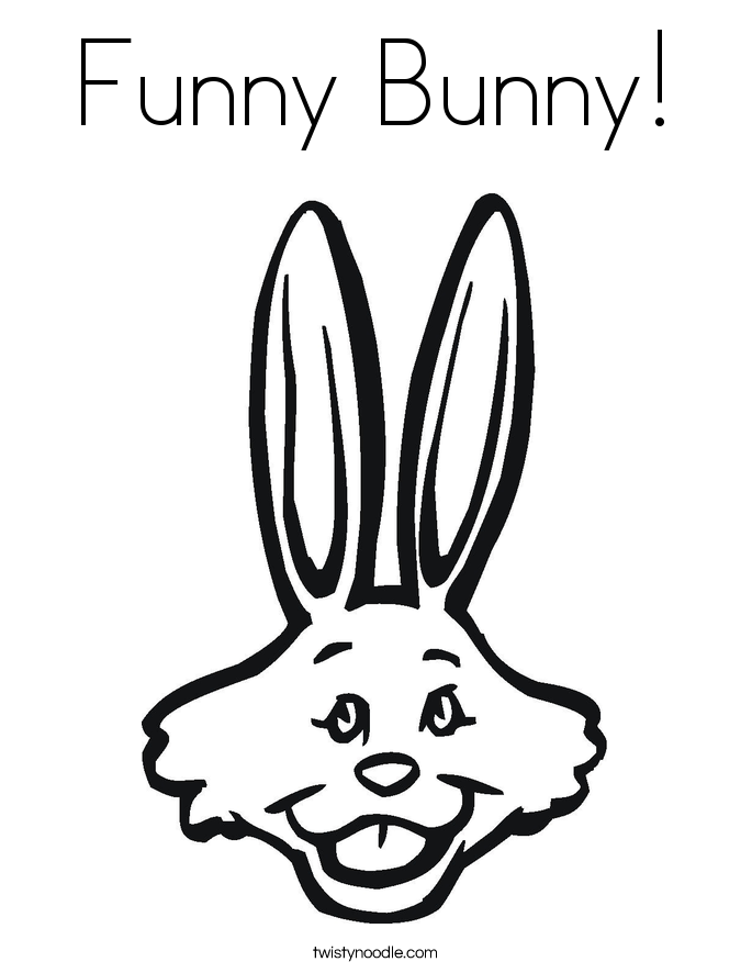 Funny Bunny! Coloring Page