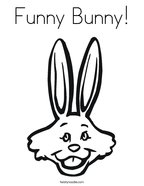 Funny Bunny Coloring Page