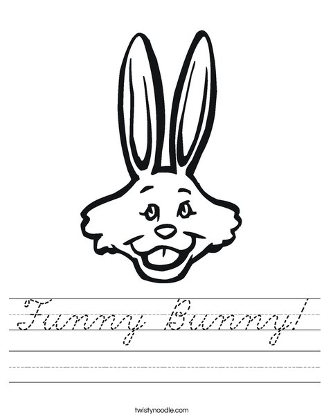 Rabbit with Long Ears Worksheet