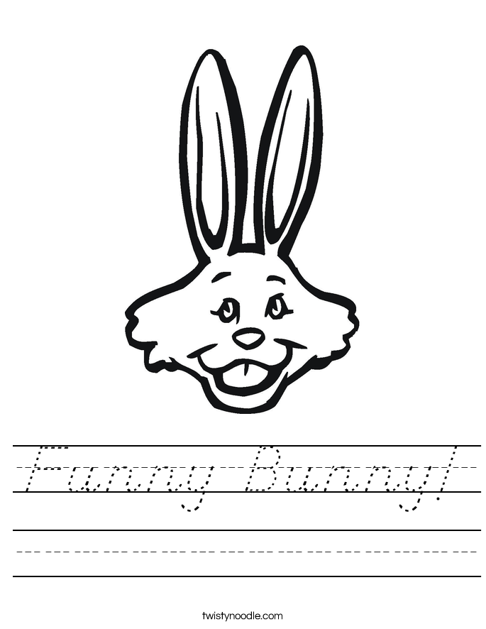 Funny Bunny! Worksheet