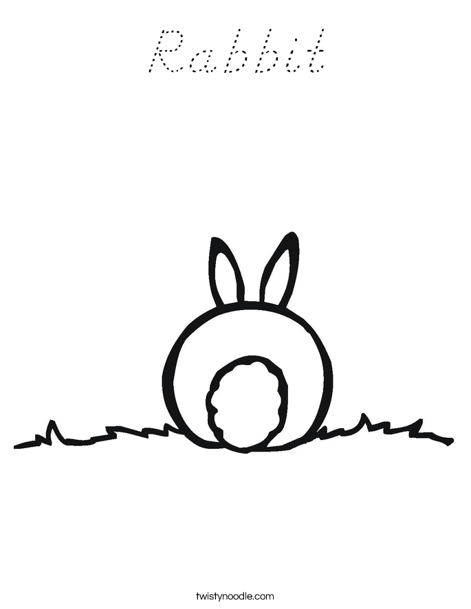 Rabbit Coloring Page