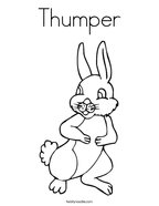 Thumper Coloring Page
