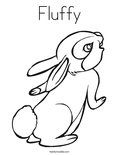 Fluffy Coloring Page