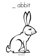 _ abbit Coloring Page