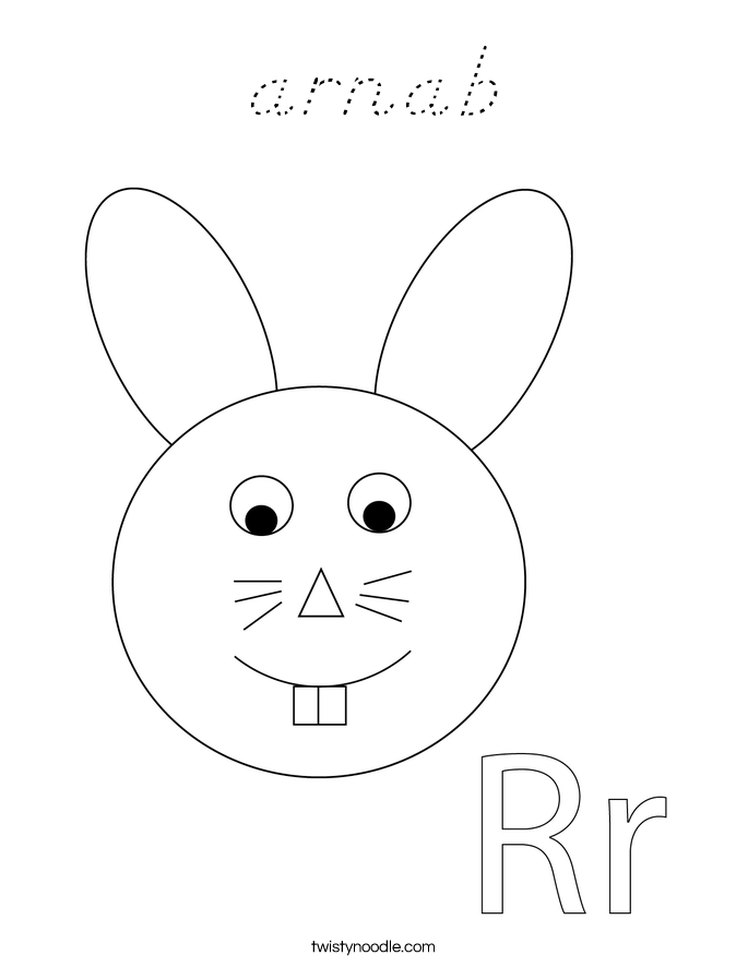 arnab Coloring Page