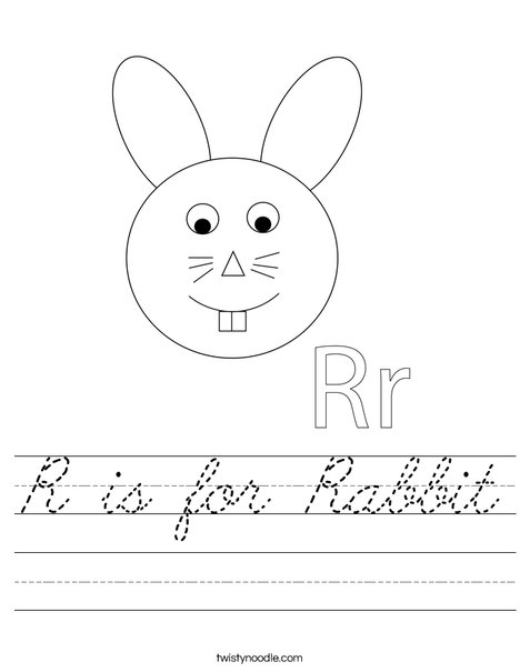 Rabbit Head Worksheet