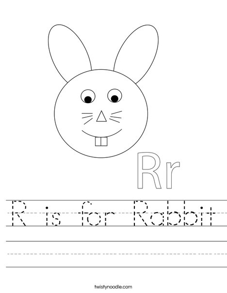 Rabbit Head Worksheet