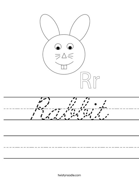 Rabbit Head Worksheet