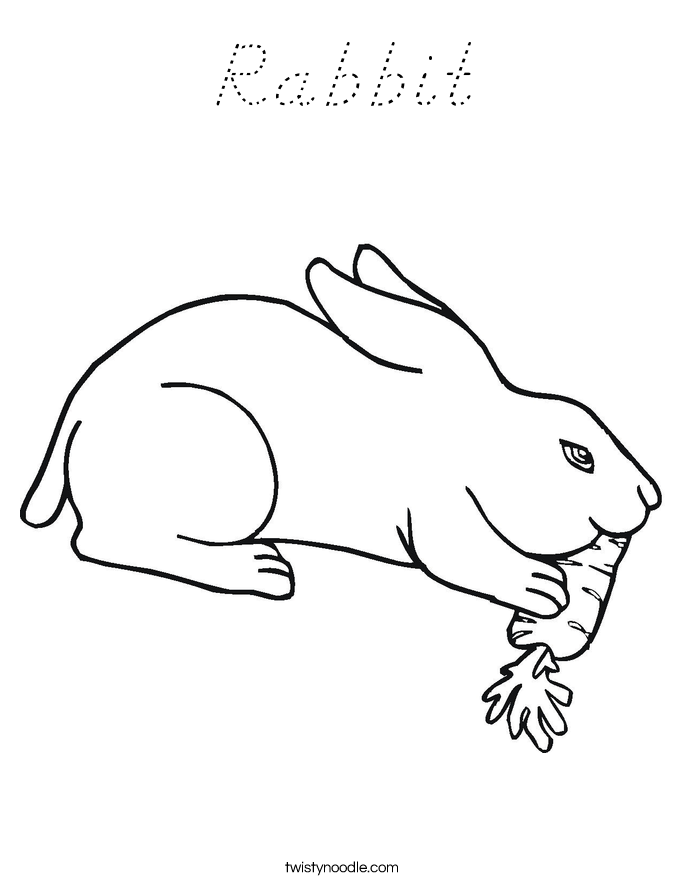 Rabbit Coloring Page
