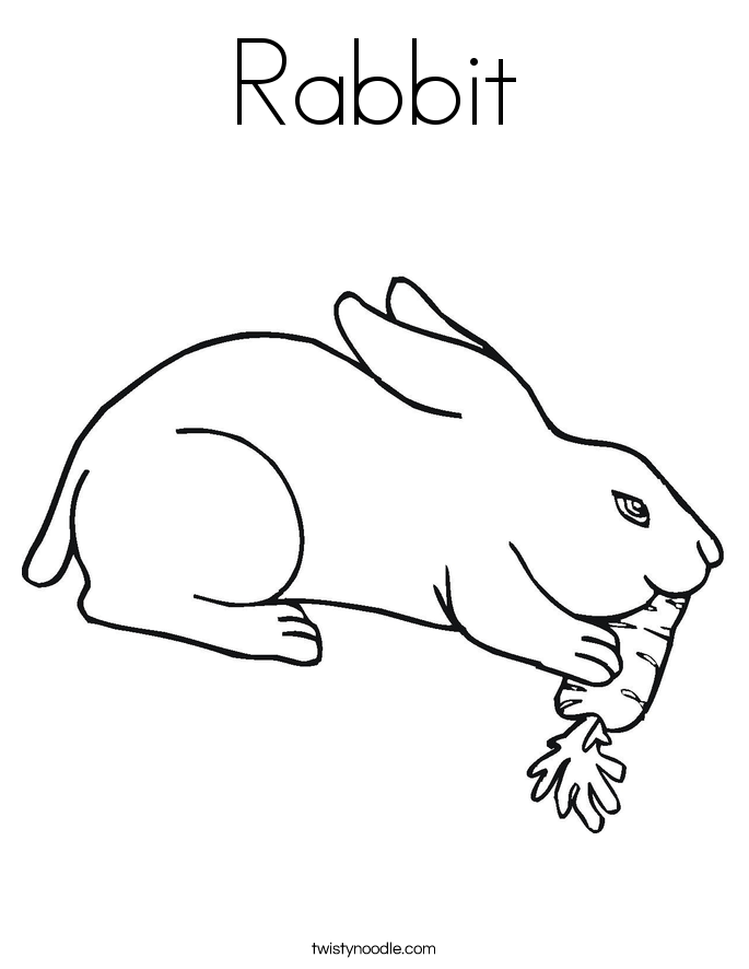 Rabbit Coloring Page